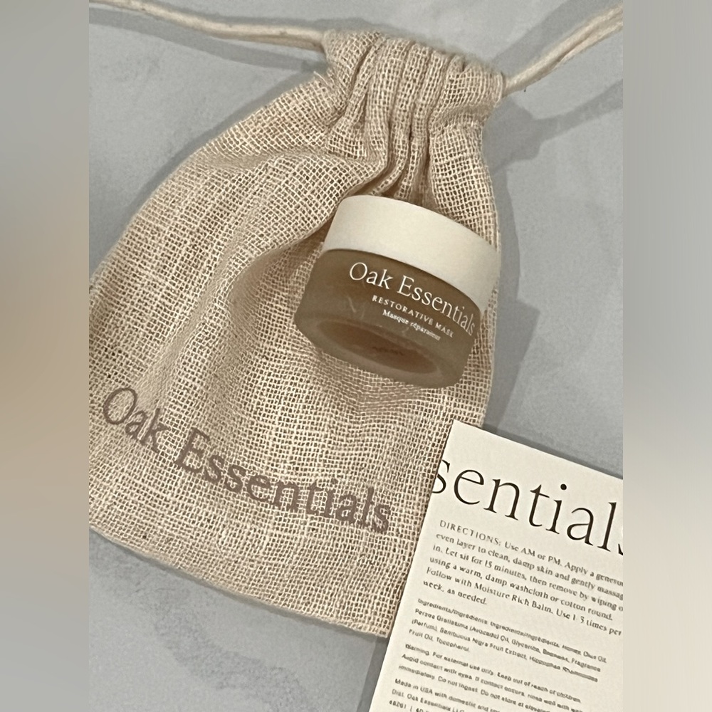 Oak Essentials Restorative Mask Mini Travel Size .18 Oz